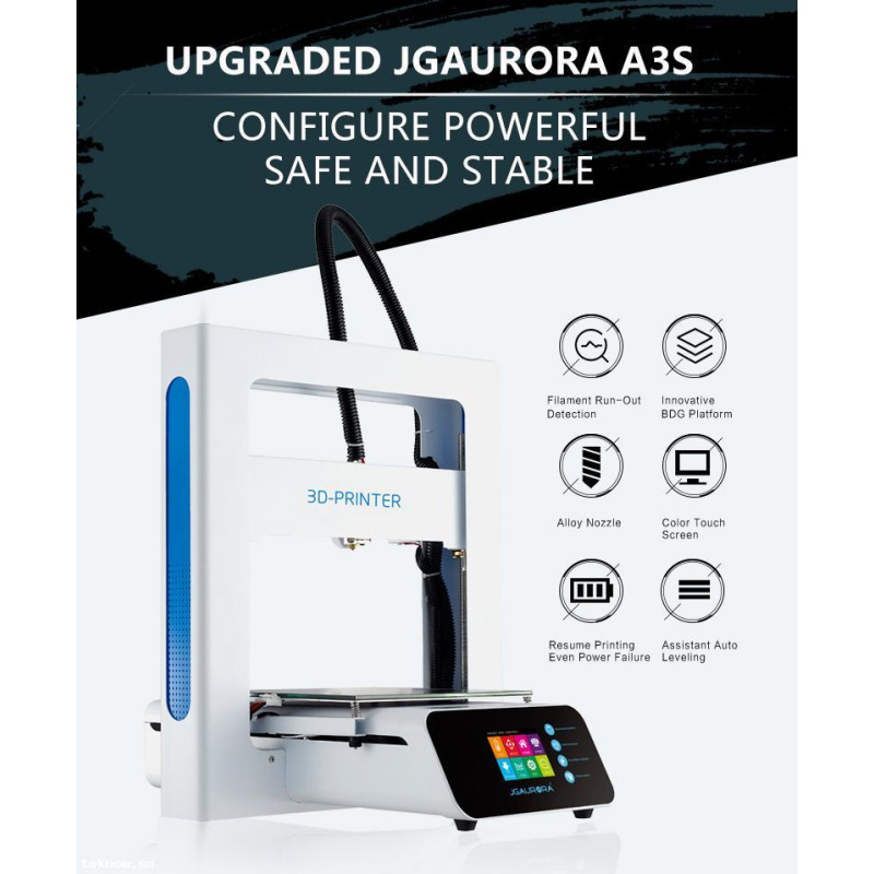 JGAURORA A3S 3D Printer Updated Prusa Ramps with Large Build Size