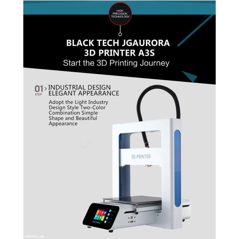 JGAURORA A3S 3D Printer Updated Prusa Ramps with Large Build Size