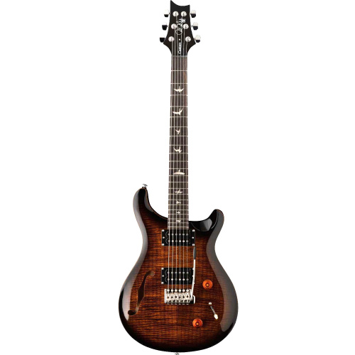 PRS SE Custom 22 Semi-Hollow Black Gold Burst